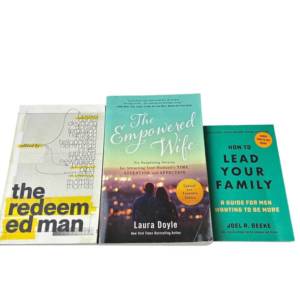 Christian Self Help Book Lot Lead Your Family TheRedeemed Man The Empowered Wife